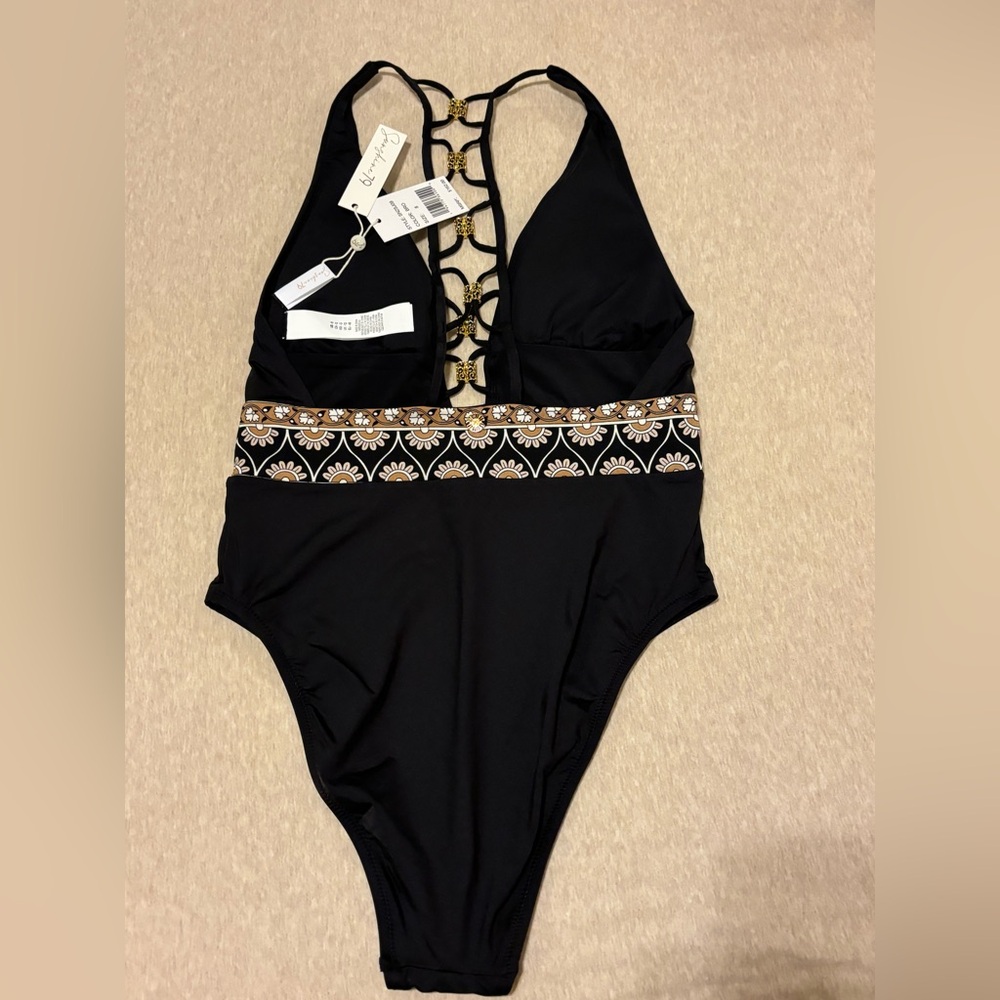 ❗️Sale❗️✨Sunshine 79 Unique Blk Swimsuit with Gold Detailings. Luxurious✨